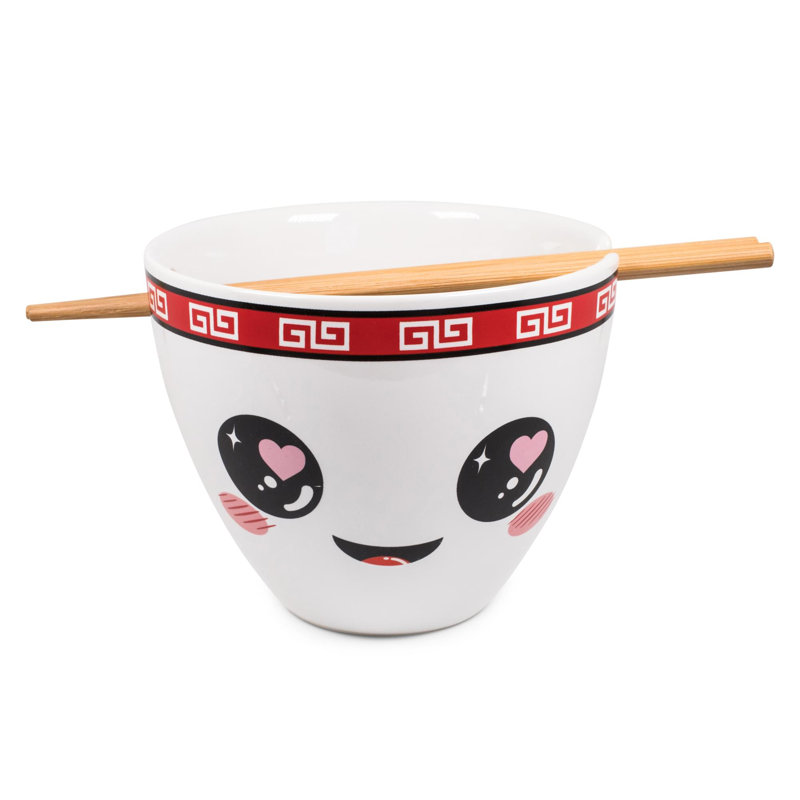 Service de vaisselle japonais Bowl Bop Hopeless Ramentic | Bol Ramen 16 onces, baguettes