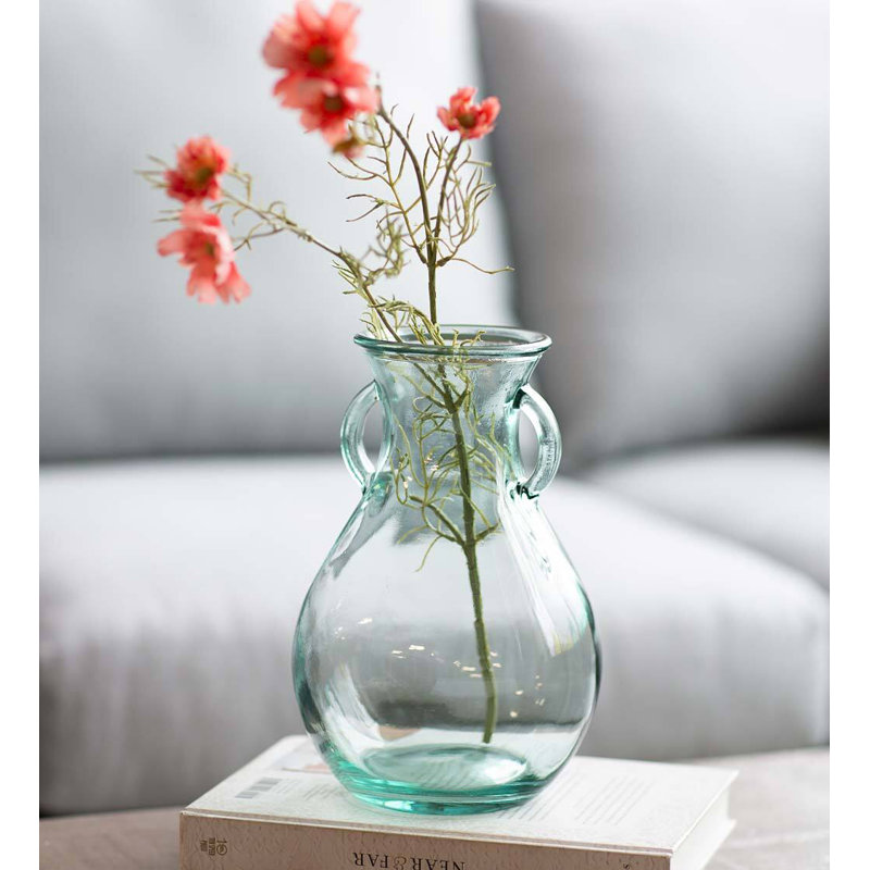 Xane Handmade Glass Table Vase, Clear