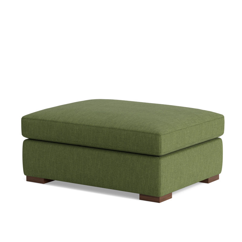 Lucca Ottoman, Performance Weave - Basil