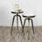 Brass and Marble End Table Set