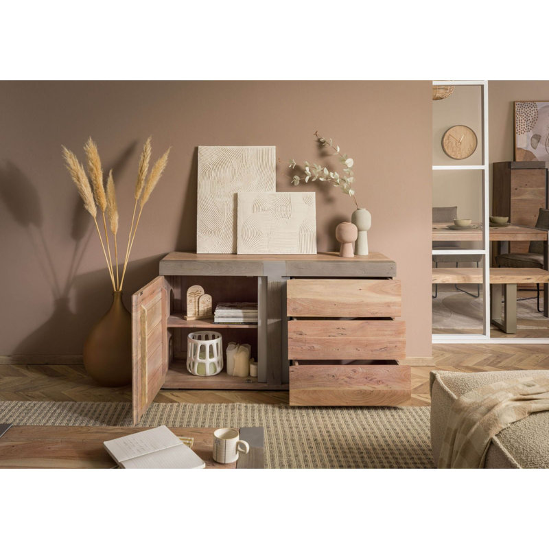 Amsterdam 135cm Solid Wood Sideboard