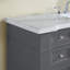 Meuble-lavabo simple 48 po avec plateau en marbre Rea de Rea-59146533