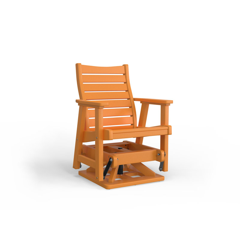 Berlin Gardens Bristol Premium Swivel Glider, Mango Orange