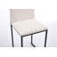 Ensemble de 2 tabourets de bar à hauteur de comptoir, chaises de bar rembourrées en lin, repose-pieds et structure en métal pour la cuisine et la salle à manger-448754270