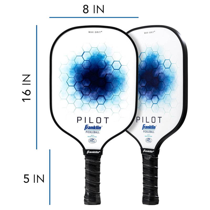 Franklin Sports Lightweight Pilot Polypropylene Core Pickleball Paddle Racket