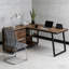 Bureau de travail spacieux, bureau d'ordinateur, bureau en L