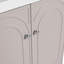 Meuble-lavabo autoportant avec lavabo en résine blanche et 2 portes d'armoire à fermeture en douceur (emballage KD)-1571843578-1571843576