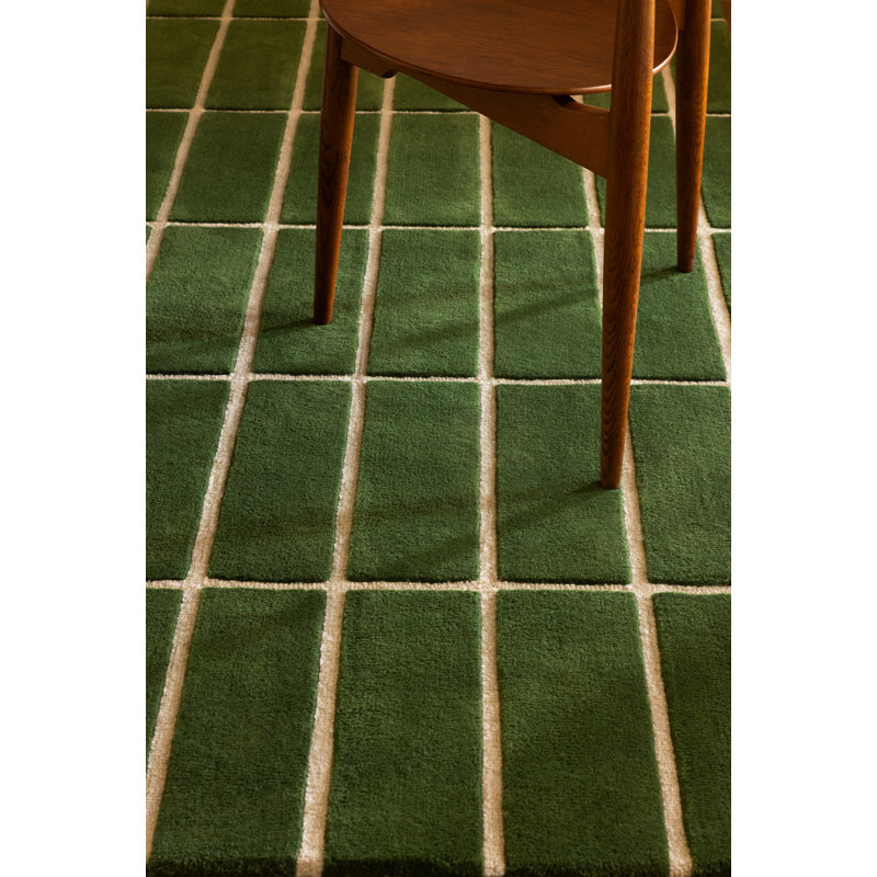 Tiiliskivi Green | 132907, Rectangle  8'2" x 11'6", Green