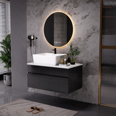 Single Bathroom Vanity with Ceramic Top