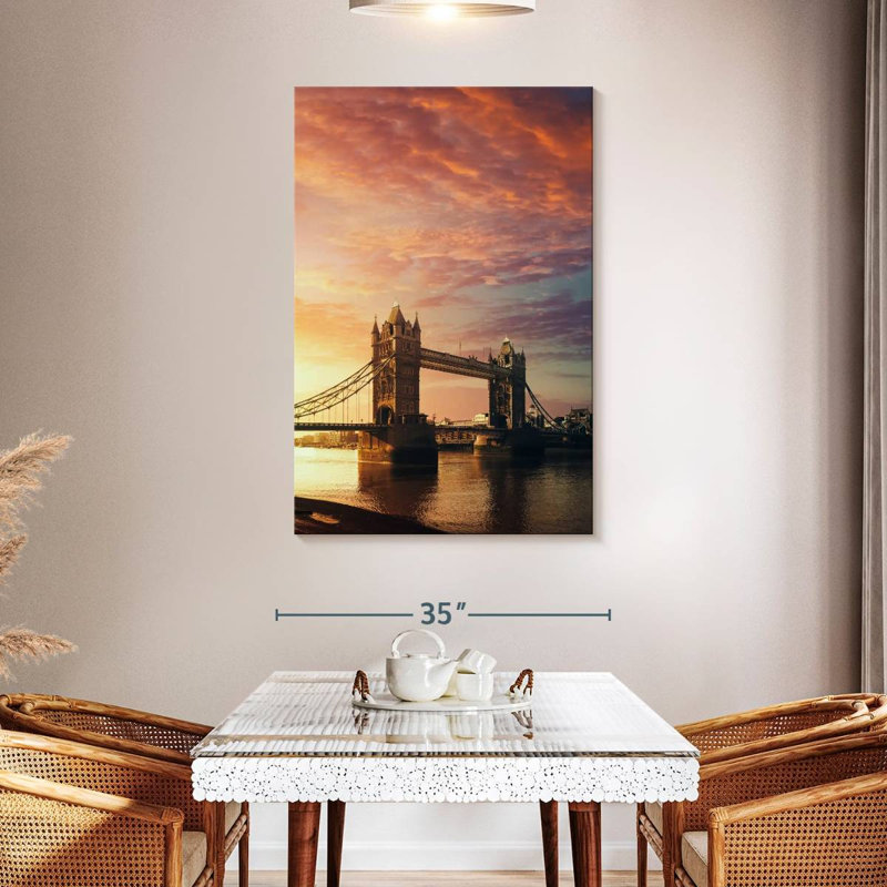 Nicci Tower Bridge Sunrise View, 48" H x 32" W