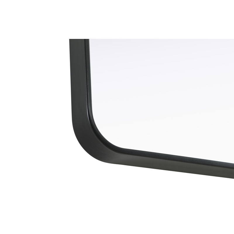 Erath Contour Metal Mirror, 42" x 28", Black