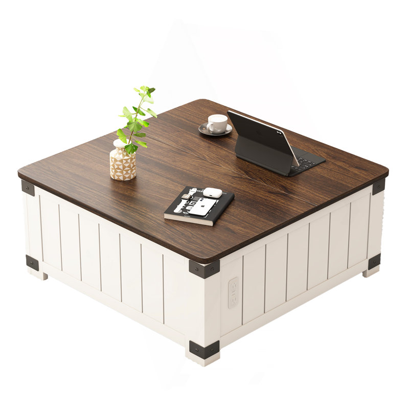 Table basse à plateau relevable Farmhouse