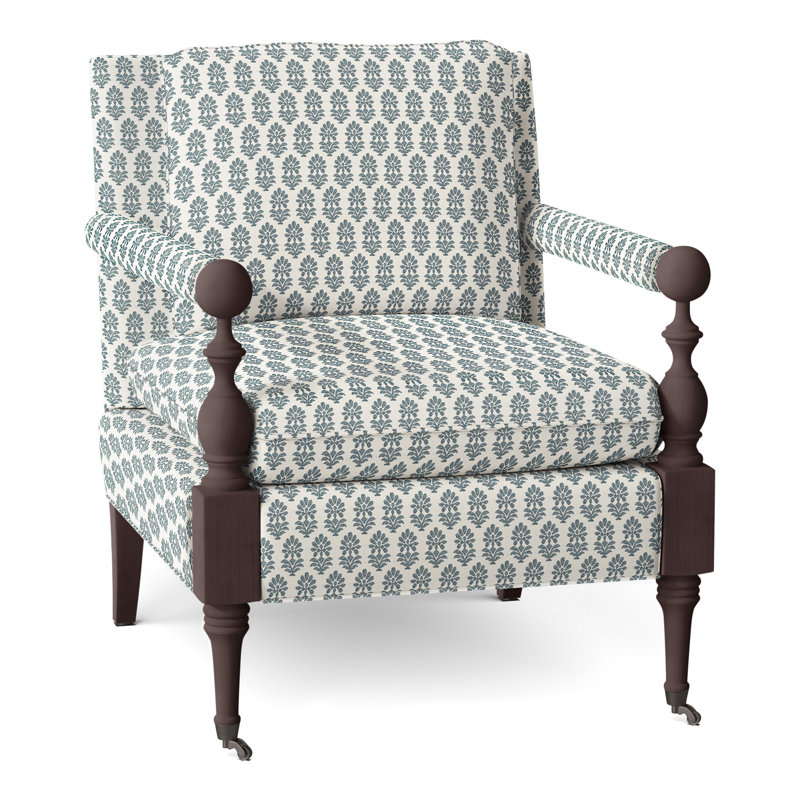 Fauteuil Leslie, Montego Bay, Perigold ‑ bleu fumée Francine