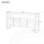 Buffet en placage de bois massif moderne minimaliste avec tablette ouverte