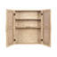 Armoire de rangement murale en rotin à deux portes Ori