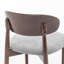 Chaise d'appoint rembourrée en bois massif-703115065