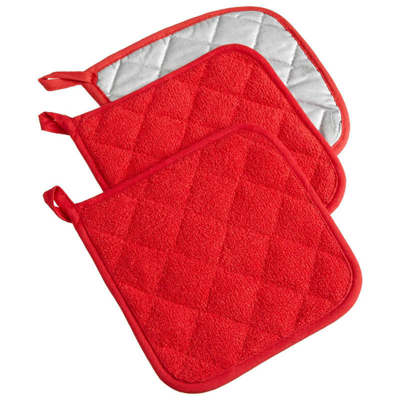 Ensemble de porte-casseroles 3 pièces Damontray, Rouge