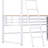Loft Bed With 3 Layers Of Shelves And L-Shaped Desk-890662719-904526703