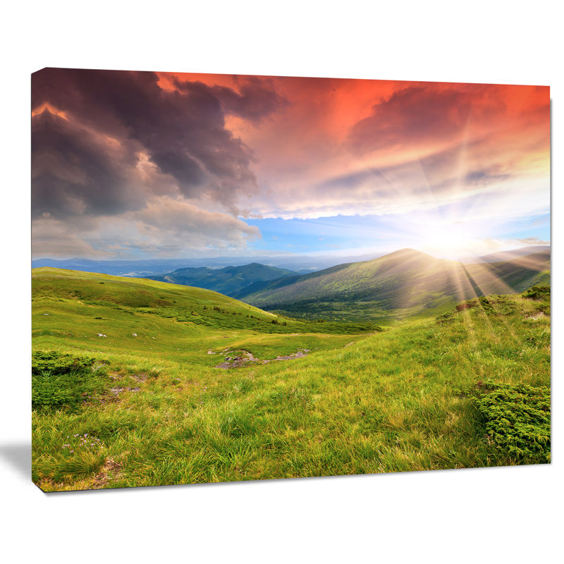 «Green Summer in Car Pathians», impression sur toile tendue, H 8 po x l 12 po x P 1 po