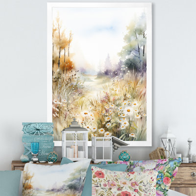 «Meadow Scenery Minimalisme Serenity III», reproduction