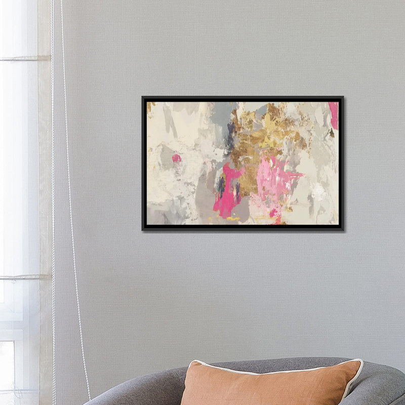 « frida i », reproduction sur toile, H 18 po x l 26 po x P 1,5 po, Toile avec cadre noir, Pas de tapis