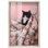 Décoration murale pour chat Cat Nap, "Shadowbox" par Art Remedy, cadre blond, 37 x 55