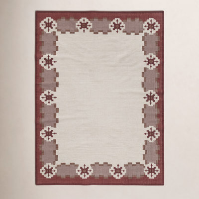 Heidi Nordic Flatweave Geometric Wool Rug
