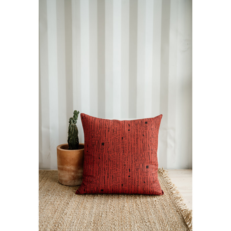 Capistrano Pillow Cover & Insert, Capistrano Dark Saffron, 24" H x 24" W, Square