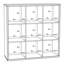 107.3cm H x 107.2cm W Standard Bookcase-951126592