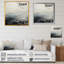 «Black and White Paint River», reproduction sur toile-1281673807-1281673840