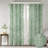 Palm Leaf Burnout Window Sheer Sage, Oeko-Tex Certified, Lightweight And Elegant For Modern Home Decor-381612175-381612173