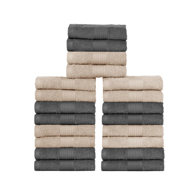 Wash Cloths 100% Cotton 600 GSM Soft Absorbent, Quick Drying