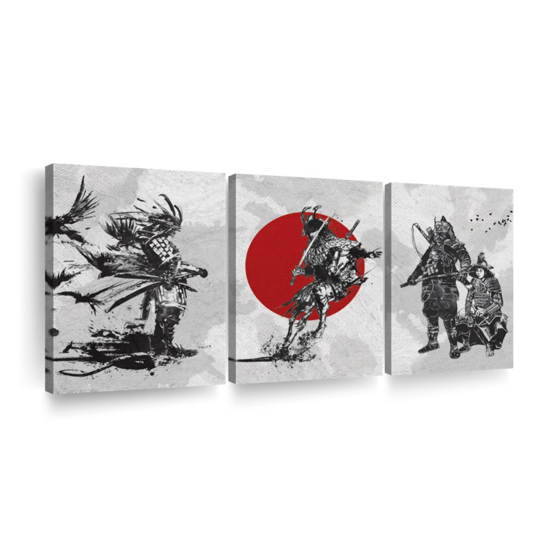 «The Way of the Samurai III», reproduction sur toile, H 32 po x l 15 po x P 1,25 po
