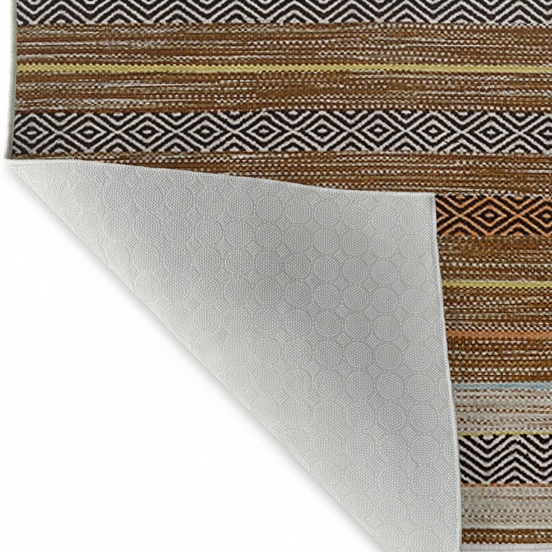 Stylish Hall Carpet (2.6 x 4.9 ft), 100% Polyester, 0.3 in Pile Height | Non-Slip PVC Dot Underside, 3D Digital Printing | Machine Washable, Durable & Easy Care, Perfect for Entryways & Living Rooms