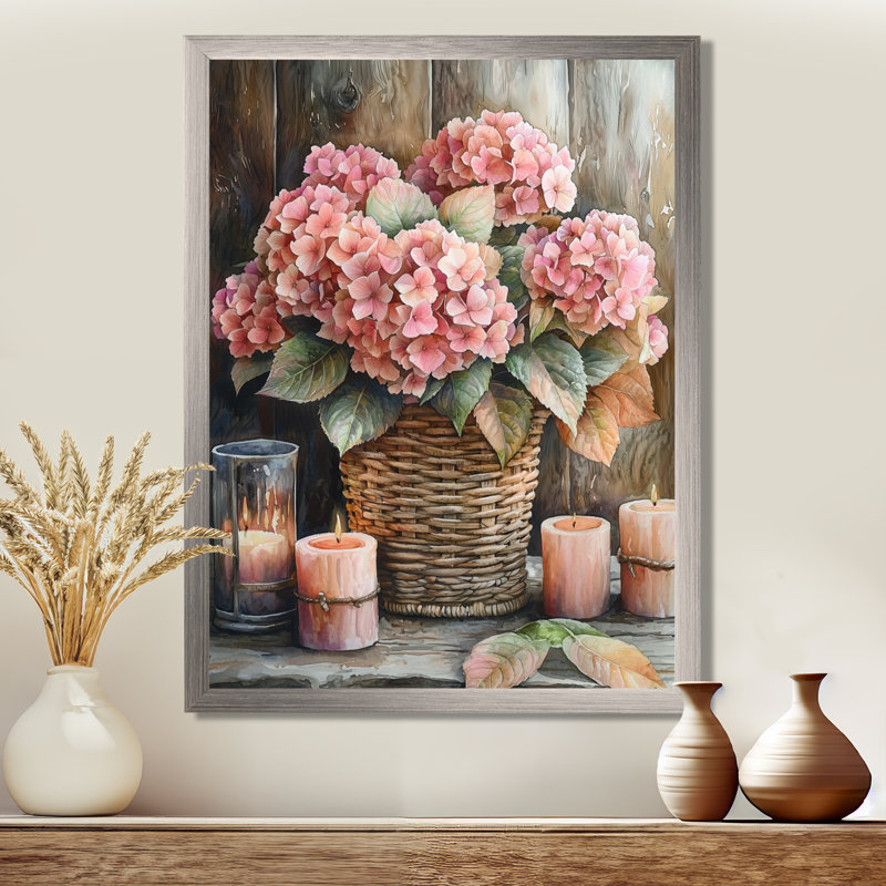 Hemming - Floral Wall Art, Argent argent, H 32 po x l 24 po, Reproduction encadrée d'une seule photo