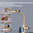 Kitchen Faucet With Temperature Display, Single Handle Kitchen Faucet With Pull Down Sprayer, Modern Kitchen Sink Faucet, Three Water Outlet Modes-125507736
