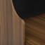 Armoire Mid-Century en noyer de style Mid-Century avec lit à griffer pour chat