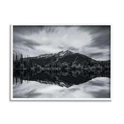 Mountain Peak Reflection, reproduction d'art sur bois