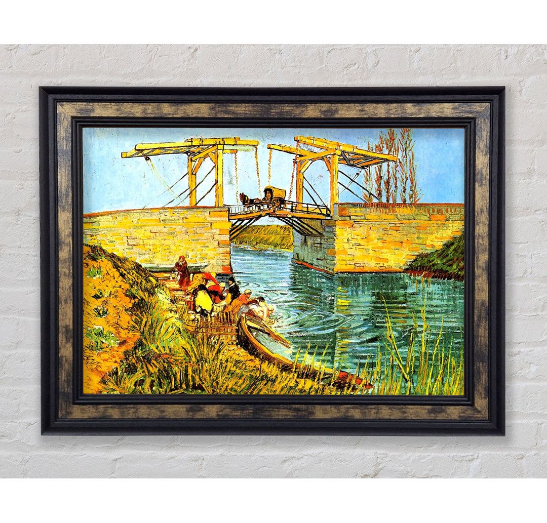 Van Gogh Die Langlois-Brücke in Arles - Einzelner Bilderrahmen Kunstdrucke