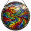 Panneau de vitrail 12 "H River River-964475007
