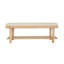 Banc de rangement en bois massif Noah