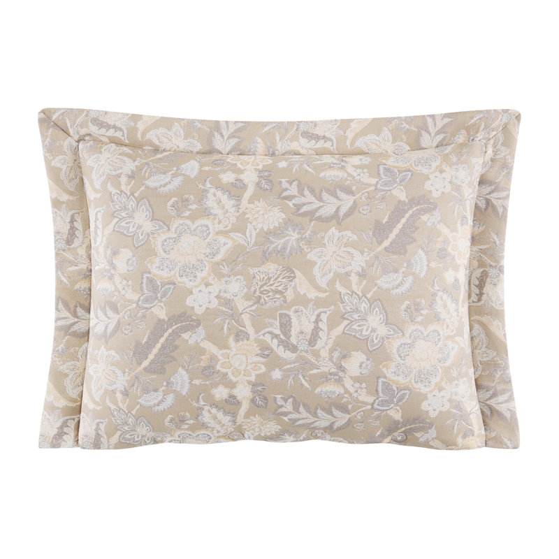 Hannah Floral 4 Piece Queen Comforter Set, Queen Comforter + 2 Standard Shams