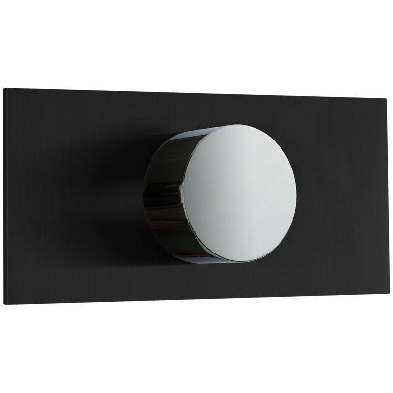Ensemble de garniture de dérivation à 3 voies, boîte aux lettres + boîte aux lettres, Chrome / noir