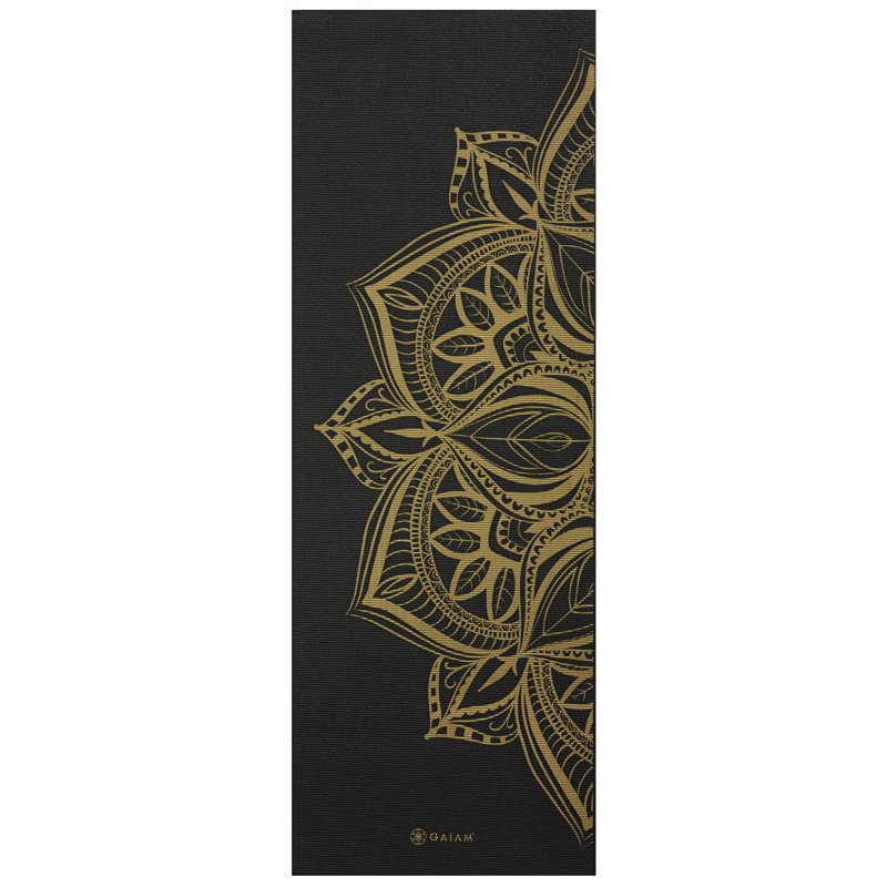 Tapis de yoga Gaiam 5MM High Tide Point, Noir brun