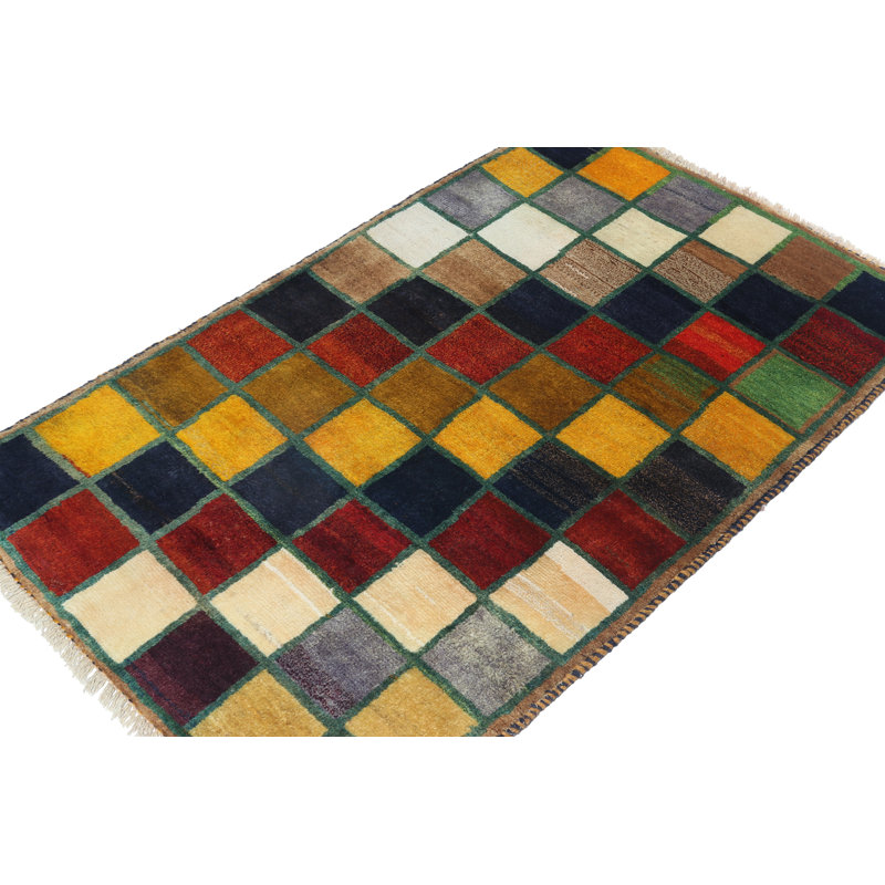 One-of-a-Kind Hand Knotted Area Rug, Rectangle 2'8" x 4'6"