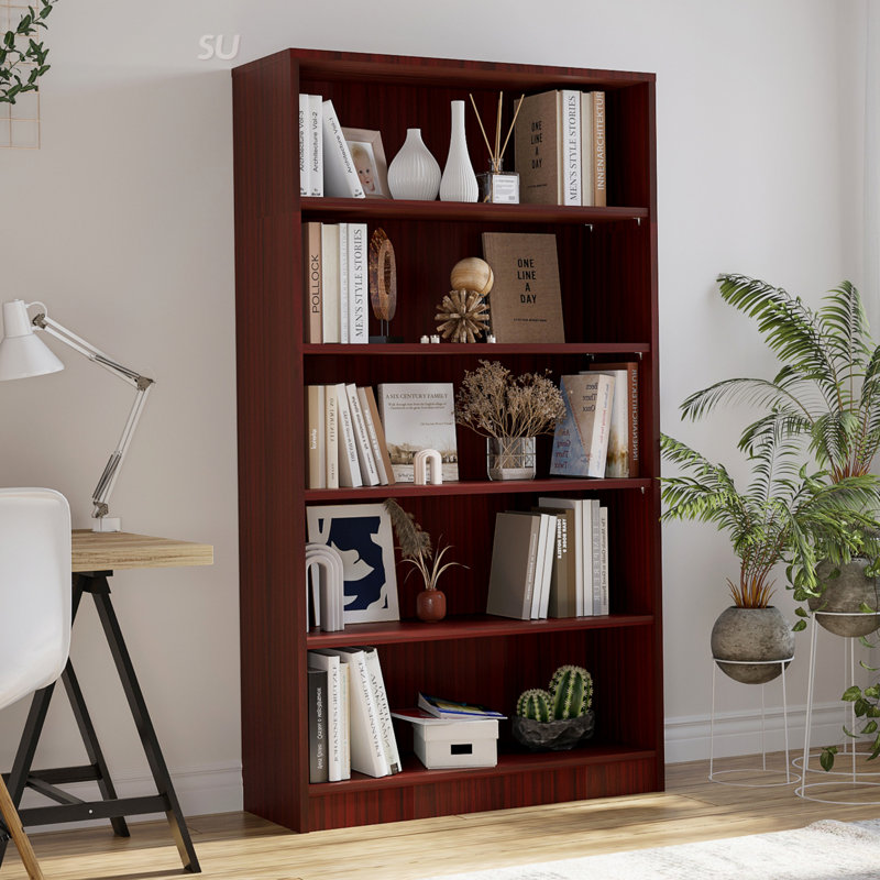 Bibliothèque standard Cremorne, Acajou, (5 tablettes) H 60 po x l 33 po x P 12 po