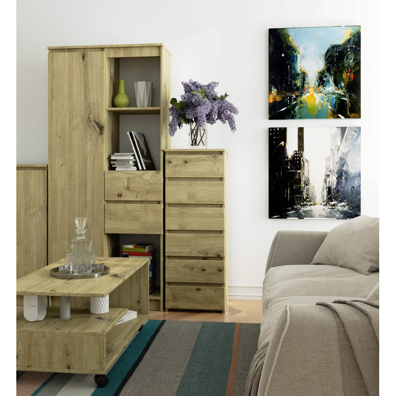 Eron Particle Board Rectangle Storage Unit Accent Chest