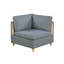Salon moderne, 6 pièces en tissu contemporain et canapé modulaire avec dossier, 6 sièges