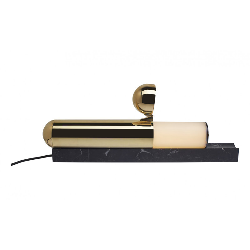 ISP LED Table Lamp, Black/Brass