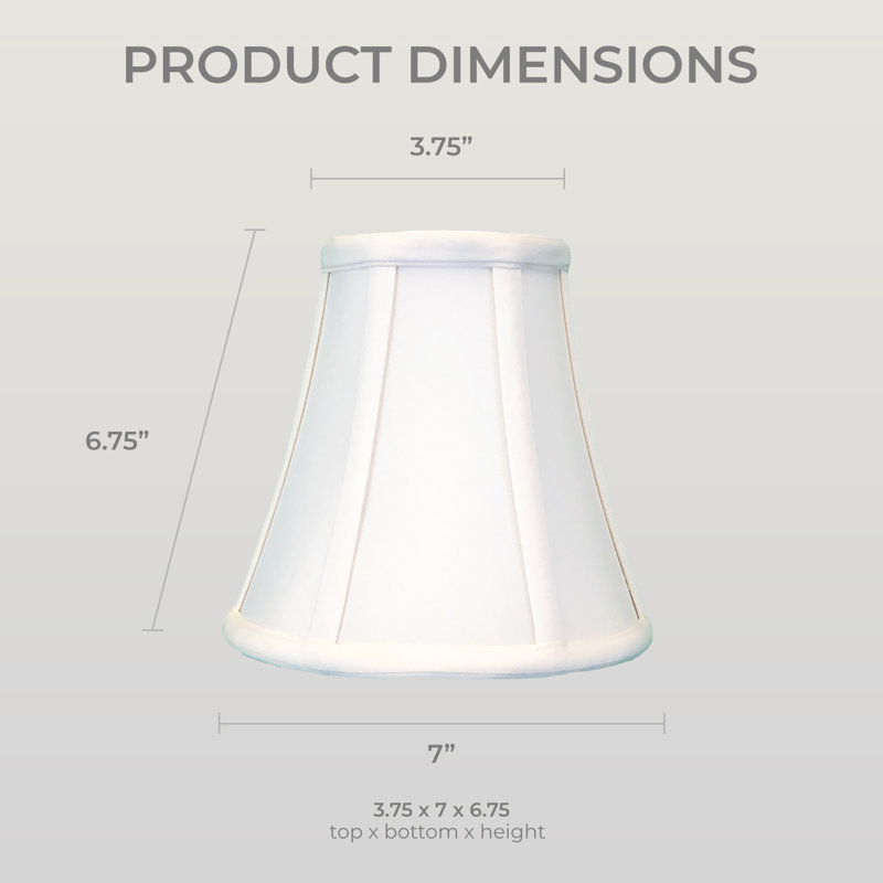 Royal Designs, Inc. BSO-704RC-7WH-2, abat-jour basique avec pince ronde, 3,75 x 7 x 6,75, blanc, paquet de 2, Blanc